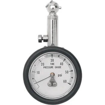 Autoelektronika Pneuměřič DRAG SPECIALTIES TIRE PRESSURE GAUGE až 60 psi 45° (měřič tlaku v pneu)