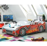 Dětská postel Cars 80x160 cm, Barva výplně: červená