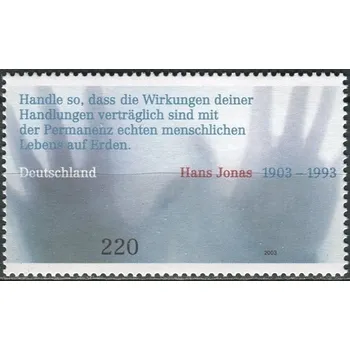 Poštovní známka (2003) MiNr. 2338 ** - Německo - 100. výročí narození Hanse Jonase