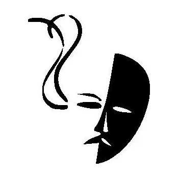 samolepka Merci-shop.Samolepka na zeď-Maska (30 x 30 cm)