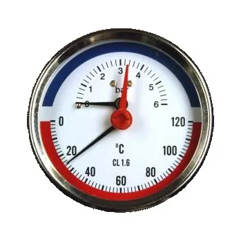 Ventil Termomanometr SUKU NG80, 0-120°C, 0-6 BAR, 1/2 (C35.002574)