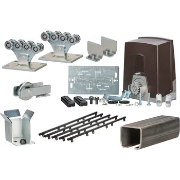 Pohon brány KIT POSUV 1 SB - Sada pro posuvnou bránu do 4 m a 300 kg s černou šínou 6m