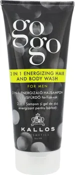 Sprchový gel Kallos Cosmetics Gogo 2 in 1 Energizing Hair And Body Wash M Sprchový gel 200 ml