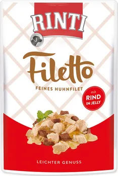Krmivo pro psa Rinti Filetto 100 g - kuře/hovězí v želé