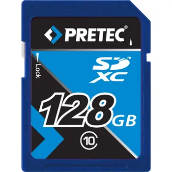 Paměťová karta Pretec microSDXC 128 GB Class 10 + SD adaptér (PC10MXC128G)