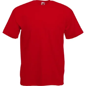 Pánské tričko Fruit of the Loom Pánské tričko Fruit of the Loom Valueweight Červená 3XL