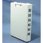 41089-12W Neosazená zásuvka QuickPort pro 12 UTP RJ45 moduly Leviton, bílá