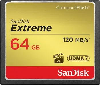 Paměťová karta SanDisk Extreme CompactFlash 64 GB (SDCFXS-064G-X46)