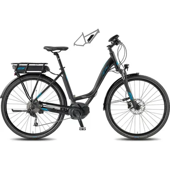 KTM Macina Sport 9 CL-CX4I Black Matt/Grey/Petrol dámské 2018 Elektrokolo KTM Macina Sport 9 CL-CX4I Black Matt/Grey/Petrol dámské 2018