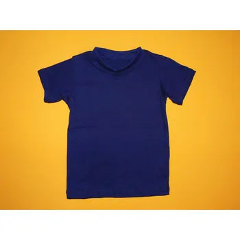 Pletex, ČR Jednobarevné tričko s krátkým rukávem Barva: tmavěmodrá, Velikost: 122