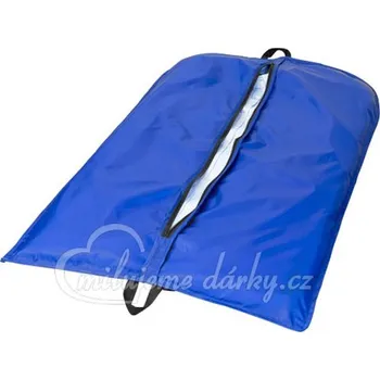 Obal na šaty Modrý nylonový obal, cestovní vak na šaty nebo oblek, s uchem