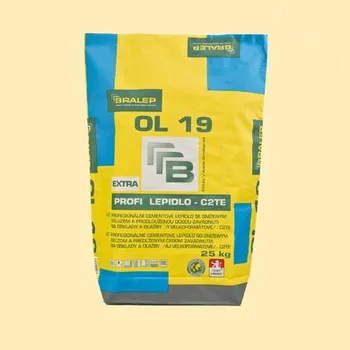Průmyslové lepidlo Profesionální cementové lepidlo Bralep OL 19, balení 25kg