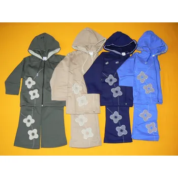 Arex, ČR Tepláková souprava kytky Barva: béžová, Velikost: 110