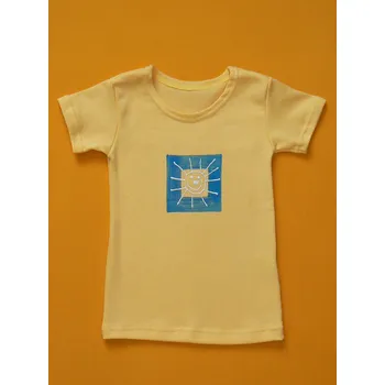 Pletex, ČR Tričko s obrázkem, kr. rukáv Barva: žlutá, Velikost: 98, Varianta: Motiv sluníčko