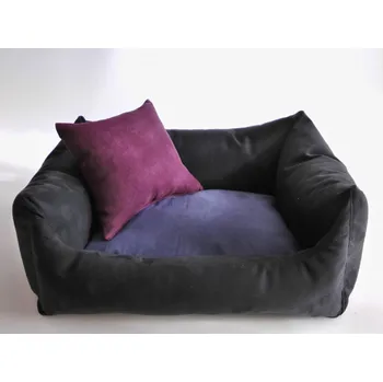 Pelíšek pro psa DELUXE Pelíšek pro psa - grafit / granát - tmavý / švestka