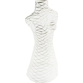 Šperkovnice Dámské torzo,dekolt bílý, kovový 39cm (PN1W)