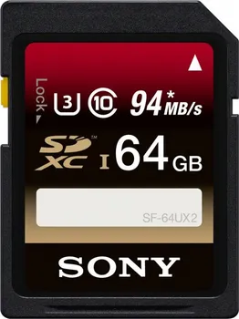 Paměťová karta Sony Expert SDXC 64 GB Class 10 UHS-I U3 (SF-64UX)