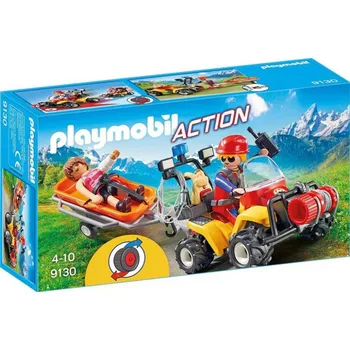 Stavebnice Playmobil Playmobil 9130 Čtyřkolka záchranářů