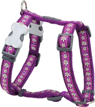 Postroj pro psa Red Dingo postroj Daisy Chain Purple