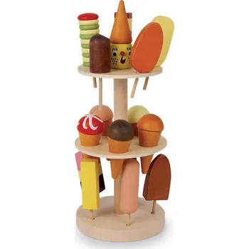 nádobí do dětské kuchyňky Legler stojan na zmrzliny