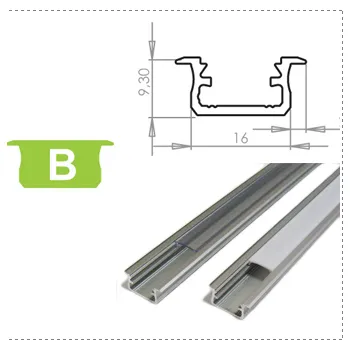 LED lišta LEDLabs Hliníkový profil LUMINES B zápustný 1m pro LED pásky, hliník