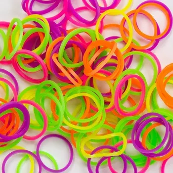 Gadget Loom bands sada: háček, gumičky a spojky: mix transparentní barvy