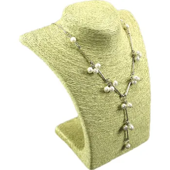 Šperkovnice Dekolt, stojánek, stojanna šperky provázkový 22cm zelený (A-9ZEL)