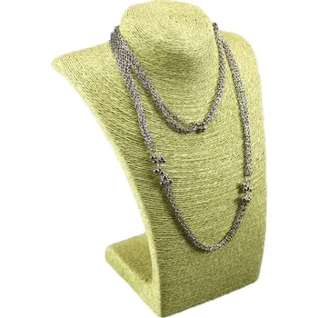 Šperkovnice Dekolt, stojánek, stojan na šperky provázkový 36cm zelený (A-14ZEL)