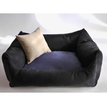 Pelíšek pro psa DELUXE Pelíšek pro psa - grafit / granát - tmavý / krémová