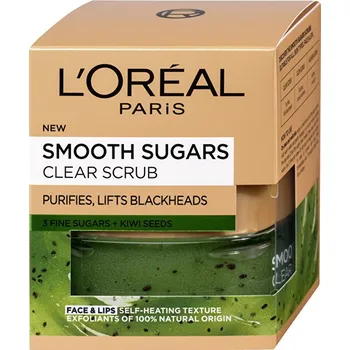 Pleťový peeling Recenze L'Oréal Smooth Sugars Clear Scrub 50 ml