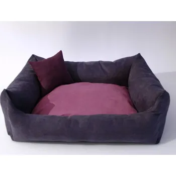 Pelíšek pro psa DELUXE Pelíšek pro psa - granát - tmavý / růžová / švestka