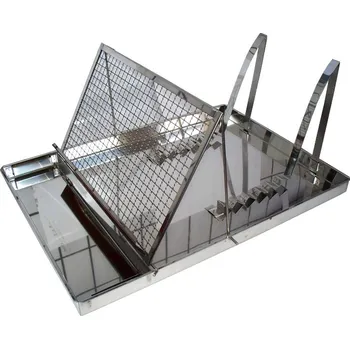 Odvíčkovací tác s odkládáním - nerezový