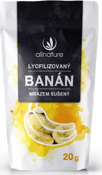 Sušené ovoce Allnature Banán sušený mrazem 20 g