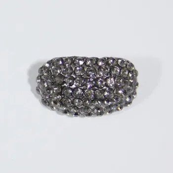 Knoflík štrasový K19B, 15x22 mm