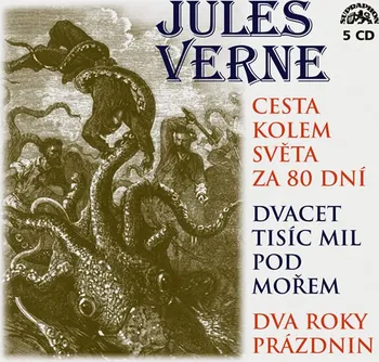 Cesta kolem světa za 80 dní, Dvacet tisíc mil pod mořem, Dva roky prázdnin - Jules Verne (čte Jiří Adamíra a další)
