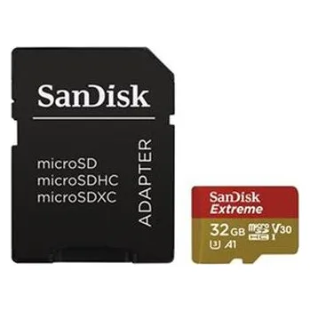 Počítač SanDisk Extreme micro SDHC 32 GB 100 MB/s A1 Class 10 UHS-I V30, adapter