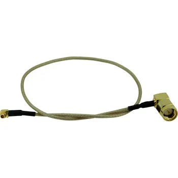 Anténní redukce Pigtail MMCX male/SMA male(úhlový) 25cm RG316