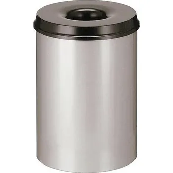 Odpadkový koš Samozhášecí odpadkový koš 30 l - šedo-černý