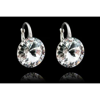 Náušnice Lafira stříbrné náušnice čiré Rivoli 457