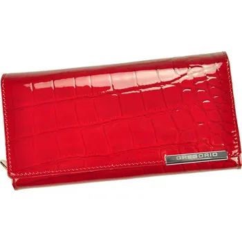 Peněženka Lesklá červená kožená peněženka Gregorio BC-106