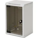 Rack Triton 10" jednodílný 9U/260mm prosklené dveře, šedý