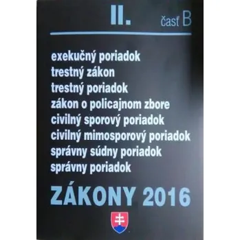 Zákony 2016 II časť B