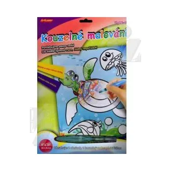 omalovánky Kouzelné malování ŠTĚTCEM NAPLNĚNÝM VODOU želva, SMT Creatoys