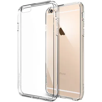 Pouzdro na mobilní telefon Recenze Spigen Ultra Hybrid crystal clear pro iPhone 6 Plus