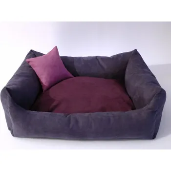 Pelíšek pro psa DELUXE Pelíšek pro psa - granát - tmavý / švestka / růžová