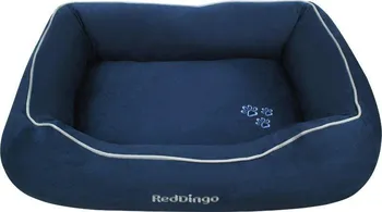 Pelíšek pro psa Red Dingo s okrajem 75 x 100 cm modrý