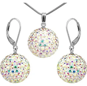 Souprava šperků Lafira stříbrná sada šperků kuličky AB 1040