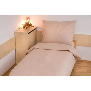 Povlečení Brotex Atlas Gradl smetanové 140 x 200, 70 x 90 cm hotelový uzávěr