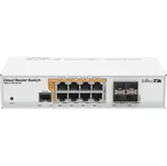 MikroTik Cloud Router Switch CRS112-8P-4S-IN, 8x GLAN s PoE, 4x SFP, LOS 5