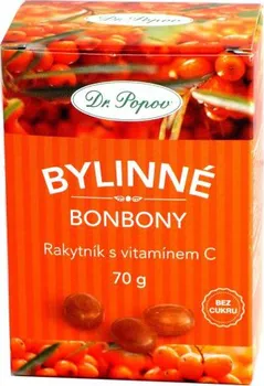 Bonbon Dr.Popov Rakytník s vitamínem C 70 g